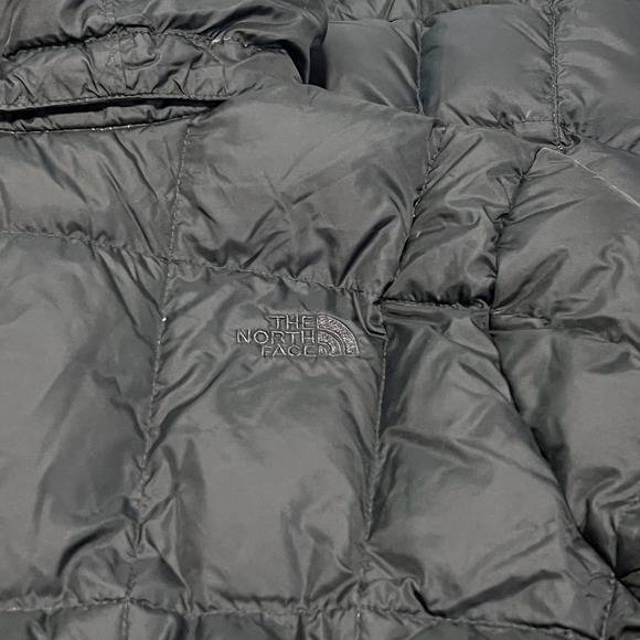 North Face Women Hood Parka Black Puffer Bubble Trench 550 Goose Down Coat-S- - Picture 13 of 13